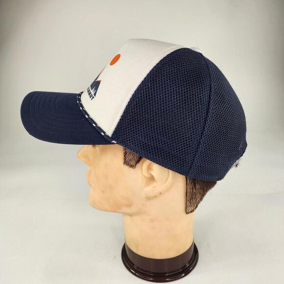 Mammut Crag Cap Hat Logo Trucker Mesh Back Size S/M Outdoors Navy SnapBack - Picture 2 of 8